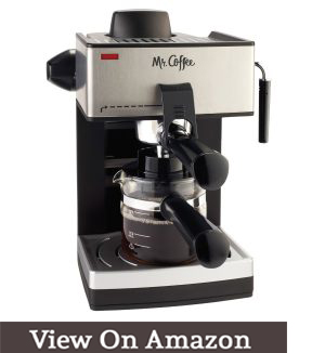 Mr. Coffee ECM160 4-Cup Steam Espresso Machine, Black
